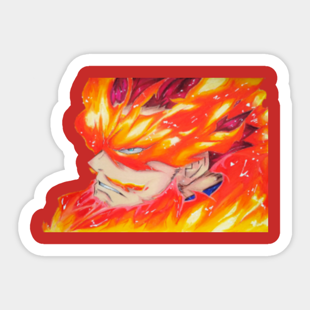 endeavour from my hero academia Endeavor Sticker TeePublic